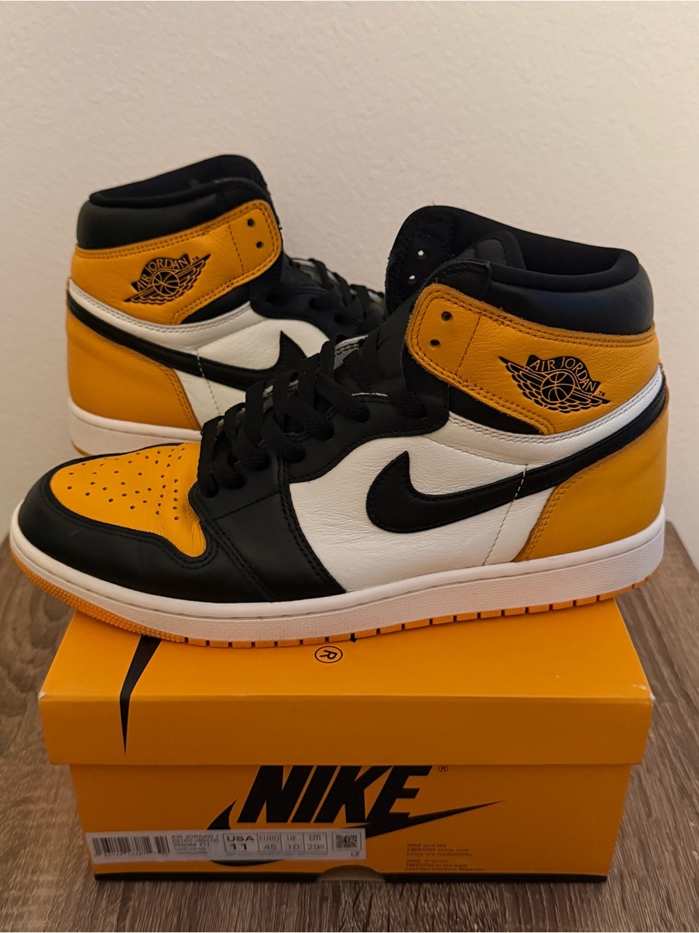 Nike Air Jordan 1 High OG Yellow Black White